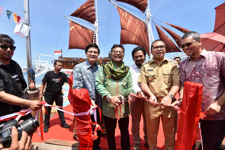 Syahrul Resmikan Perahu Pinisi Bagi Negeri