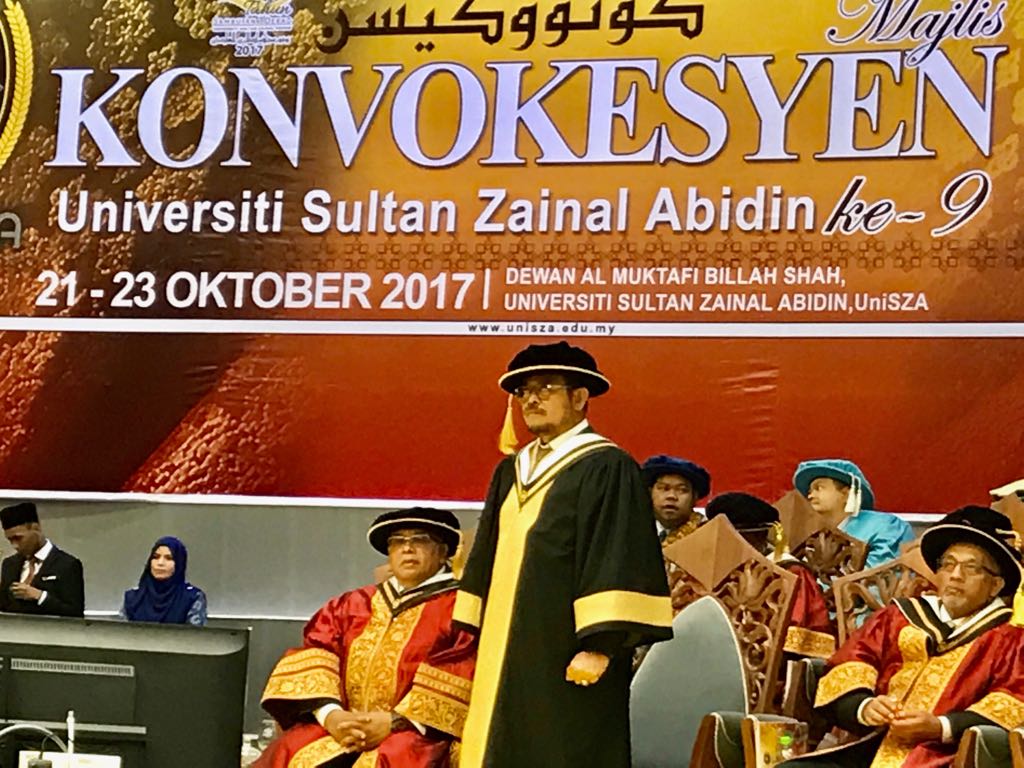 Syahrul Raih Kehormatan Tinggi dari University Sultan Zainal Abidin (Unisza) Terengganu, Malaysia