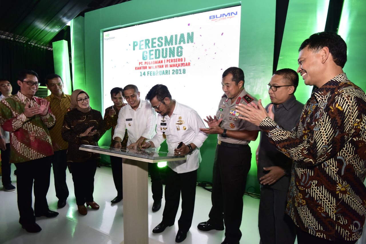Gubernur Resmikan Kantor Pegadaian Terbesar di Indonesia