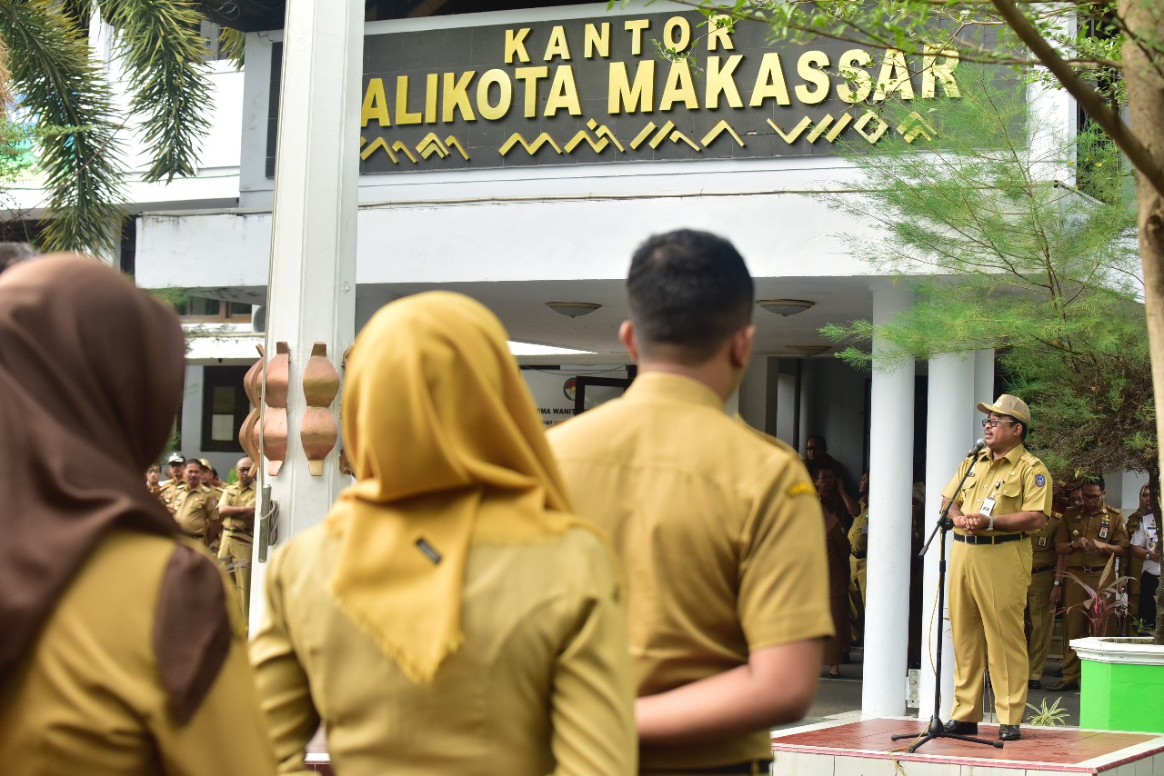 Soni Sumarsono Pimpin Apel Pertama ASN Lingkup Kota Makassar