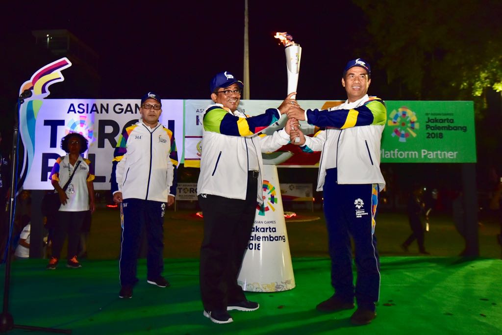 Api Obor Asean Games Menginap di Rumah Jabatan Gubernur Sulsel