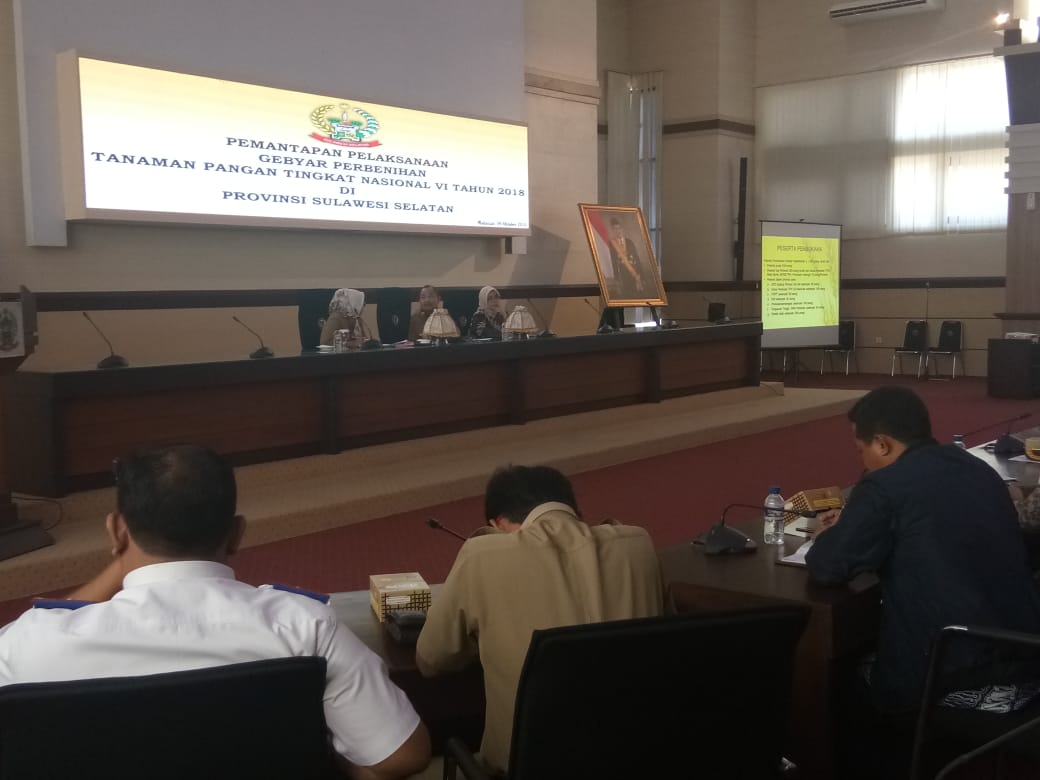 Tautoto TR Pimpin Rapat Gebyar Perbenihan Tanaman Pangan Tingkat Nasional 2018