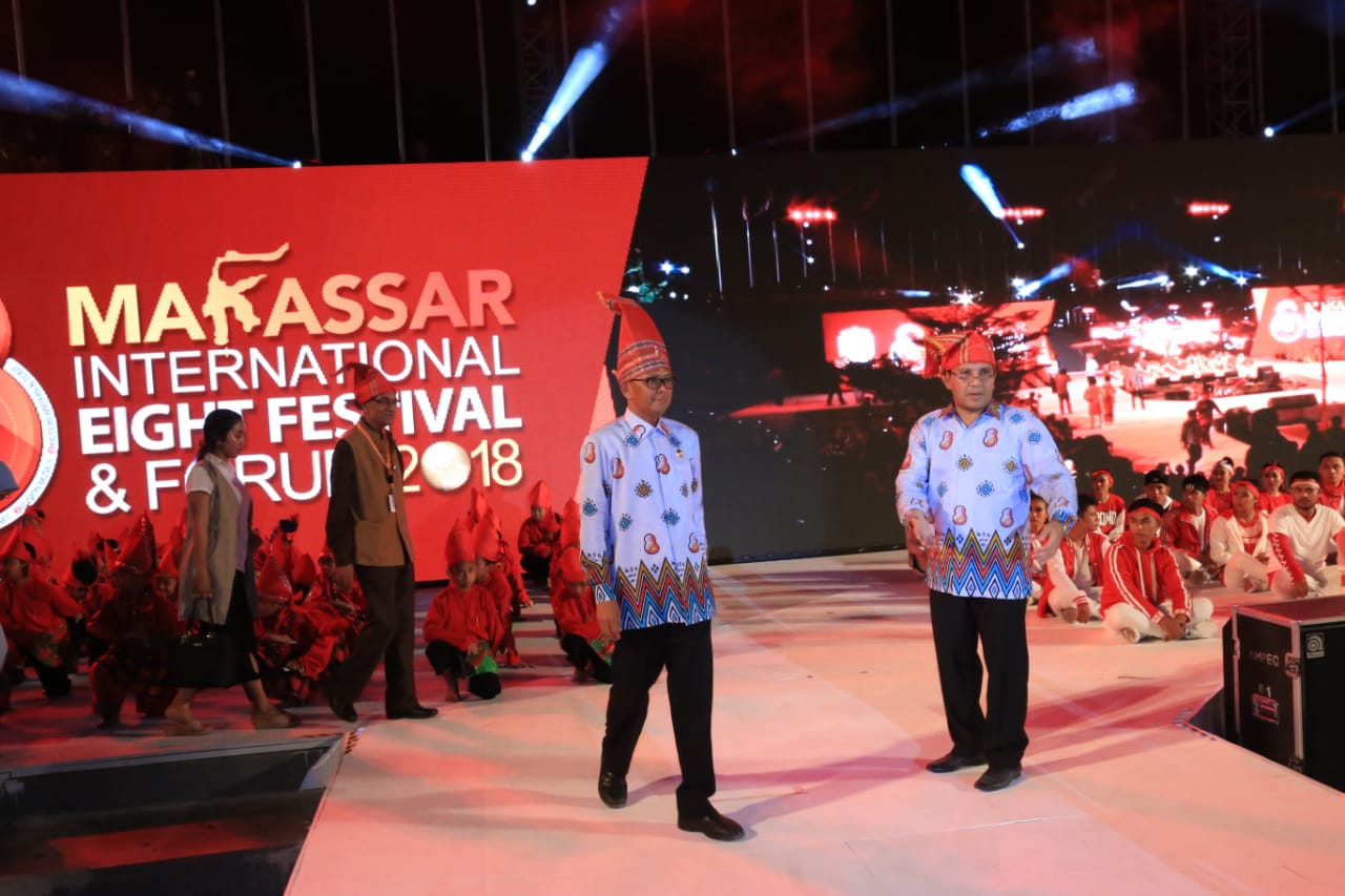 Gubernur Sulsel Buka Festival F8 Makassar, Tema: Palu Bangkit Bersama Kita