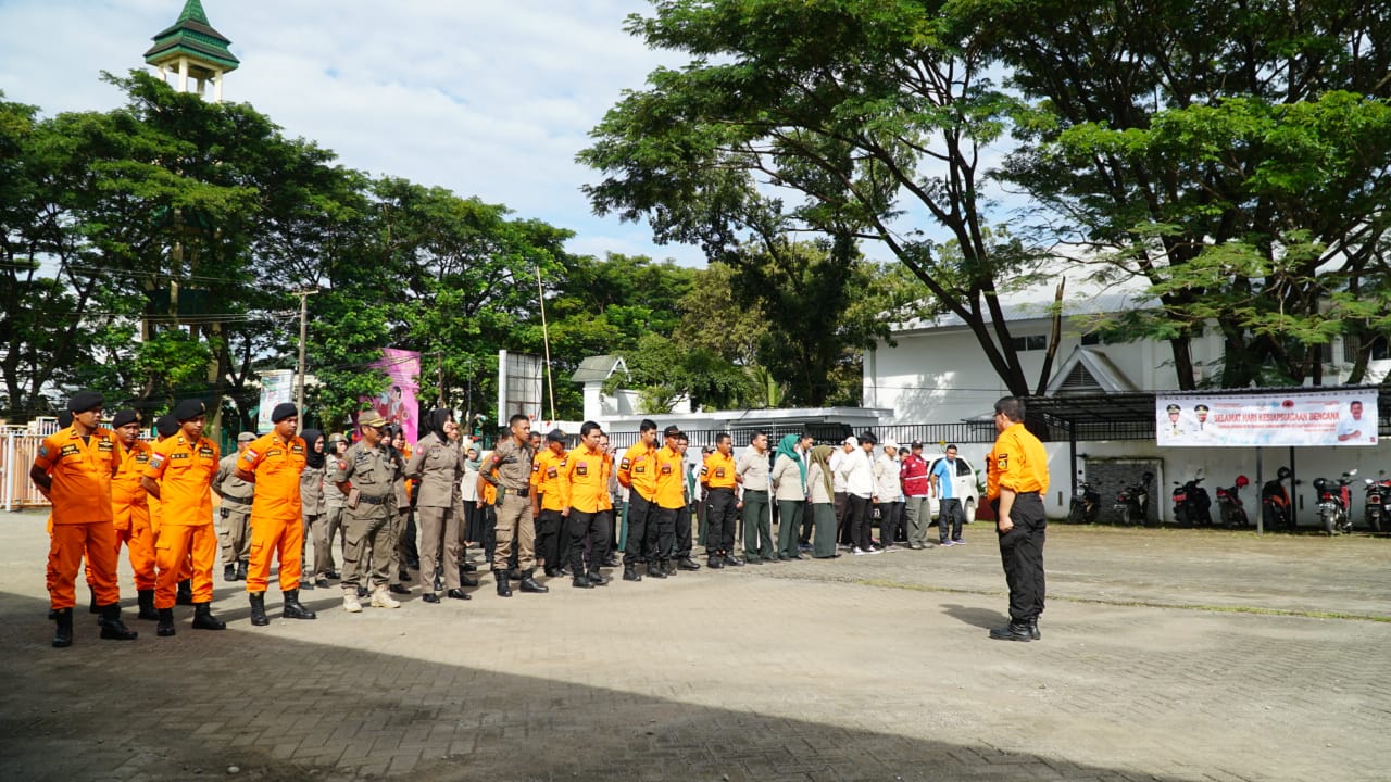 BPBD Sulsel Gelar Apel dan Simulasi Evakuasi untuk Kesiapsiagaan Bencana