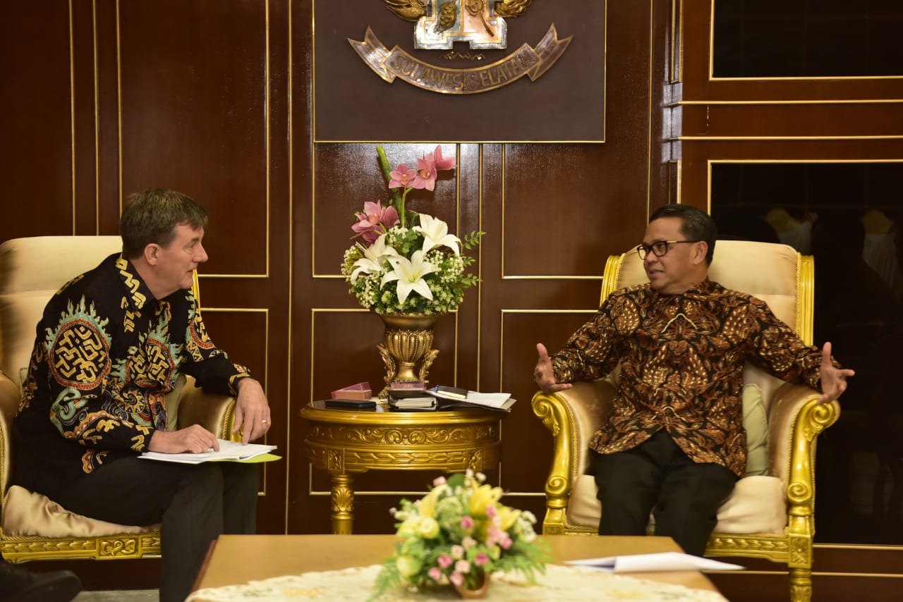 Gubernur Terima Konjen Australia Bahas Kerjasama Sulsel 