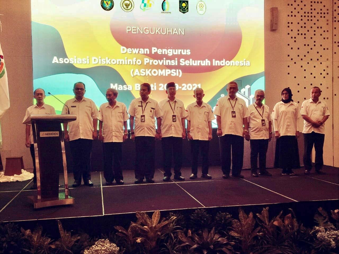Ketua APPSI Kukuhkan Pengurus Asosiasi Diskominfo Provinsi Seluruh Indonesia (ASKOMPSI) Periode 2019- 2021