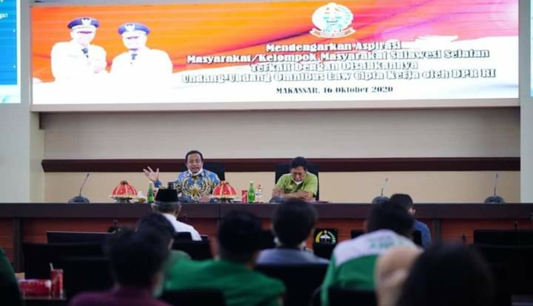 Wagub Terima Aspirasi Terkait UU Omnibus Law Cipta Kerja