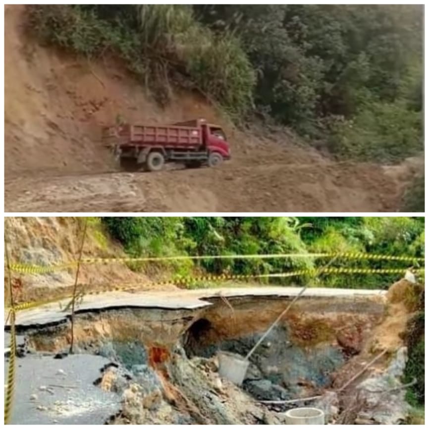 PUTR Sulsel Cutting Gunung Tangani Longsor di Lutra, Gubernur : Alhamdulillah, Dapat Dilewati Kembali