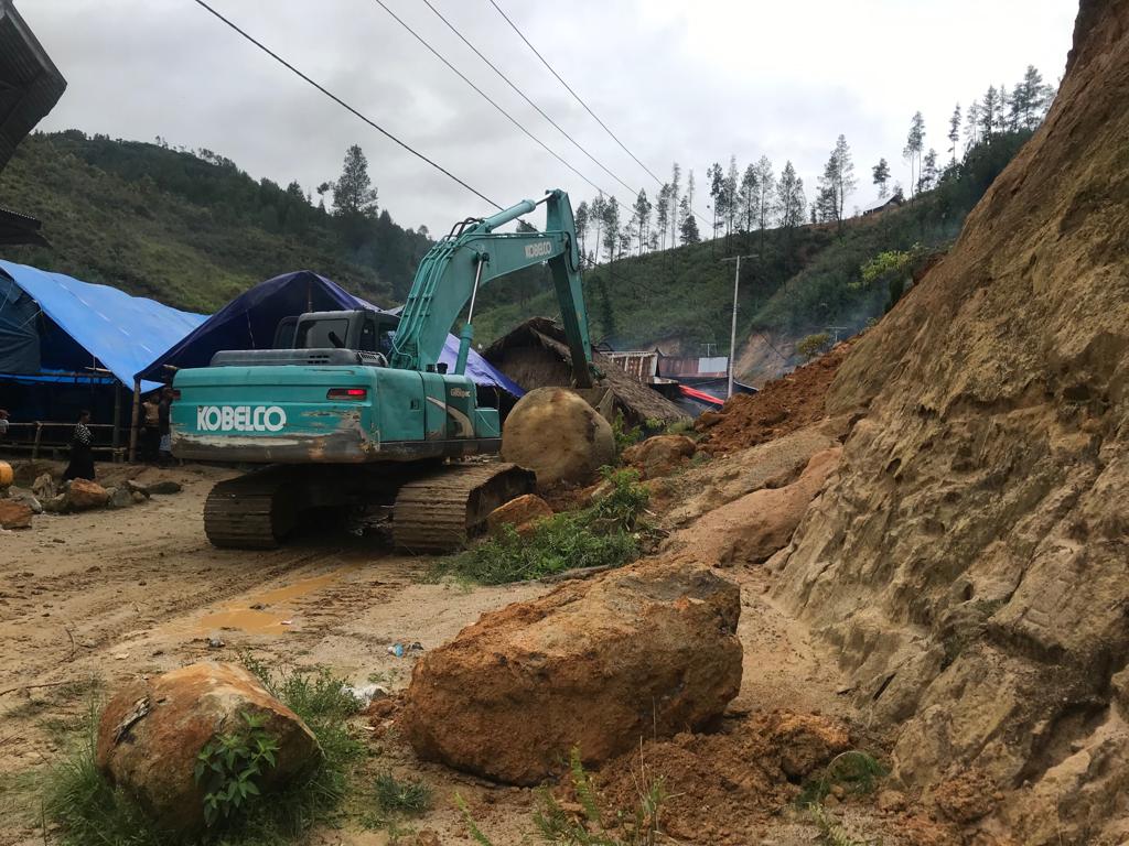 Longsor di Simbuang, Dinas PUTR Sulsel Lakukan Penanganan Darurat