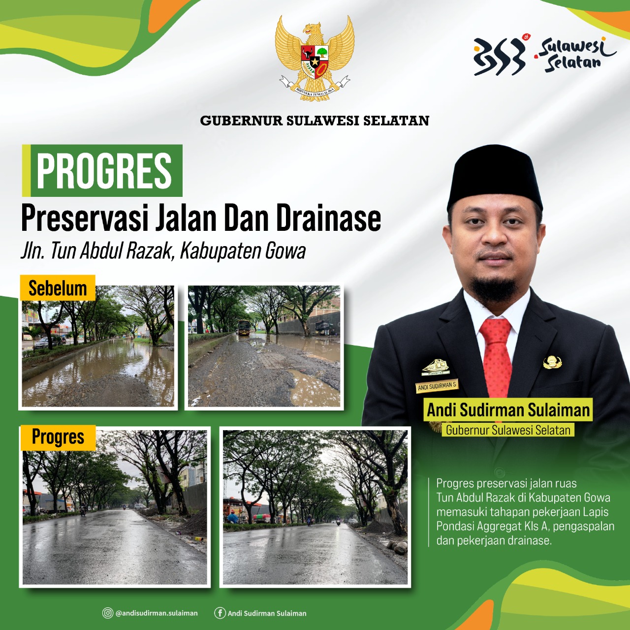 Update Jalan Tun Abdul Razak di Gowa, Andi Sudirman : Tahap Pengaspalan