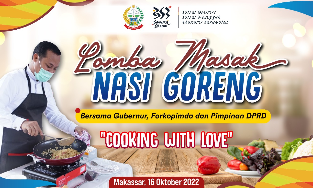 Gubernur Andi Sudirman Bersama Forkopimda akan Lomba Memasak Nasi Goreng