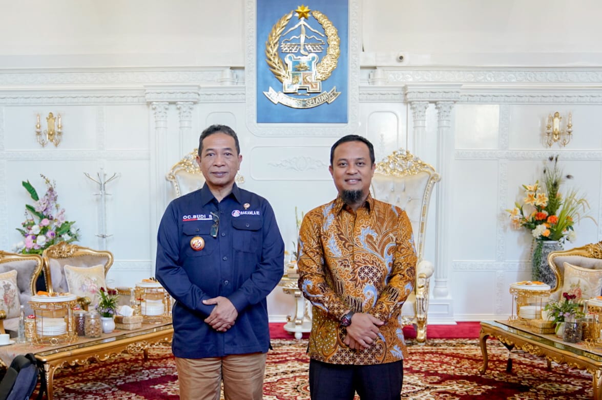 Gubernur Dukung Bakamla Bangun Markas untuk Keamanan dan Perlindungan Masyarakat Nelayan di Perairan Sulsel