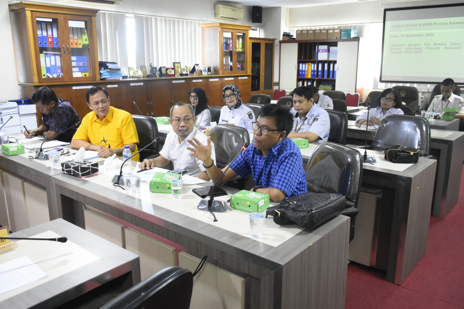 Komisi A DPRD Sulsel dan Timsel Sepakat Komisioner Komisi Informasi Provinsi Sulawesi Selatan Terpilih Harus Profesional 
