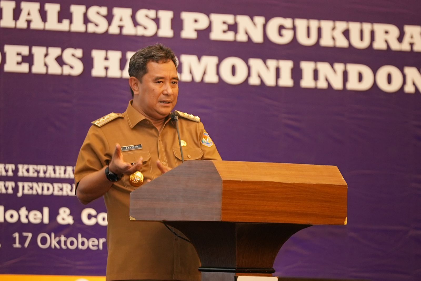 Sosialisasi Pengukuran Indeks Harmoni Indonesia, Pj Gubernur Harap Tekan Konflik di Masyarakat 