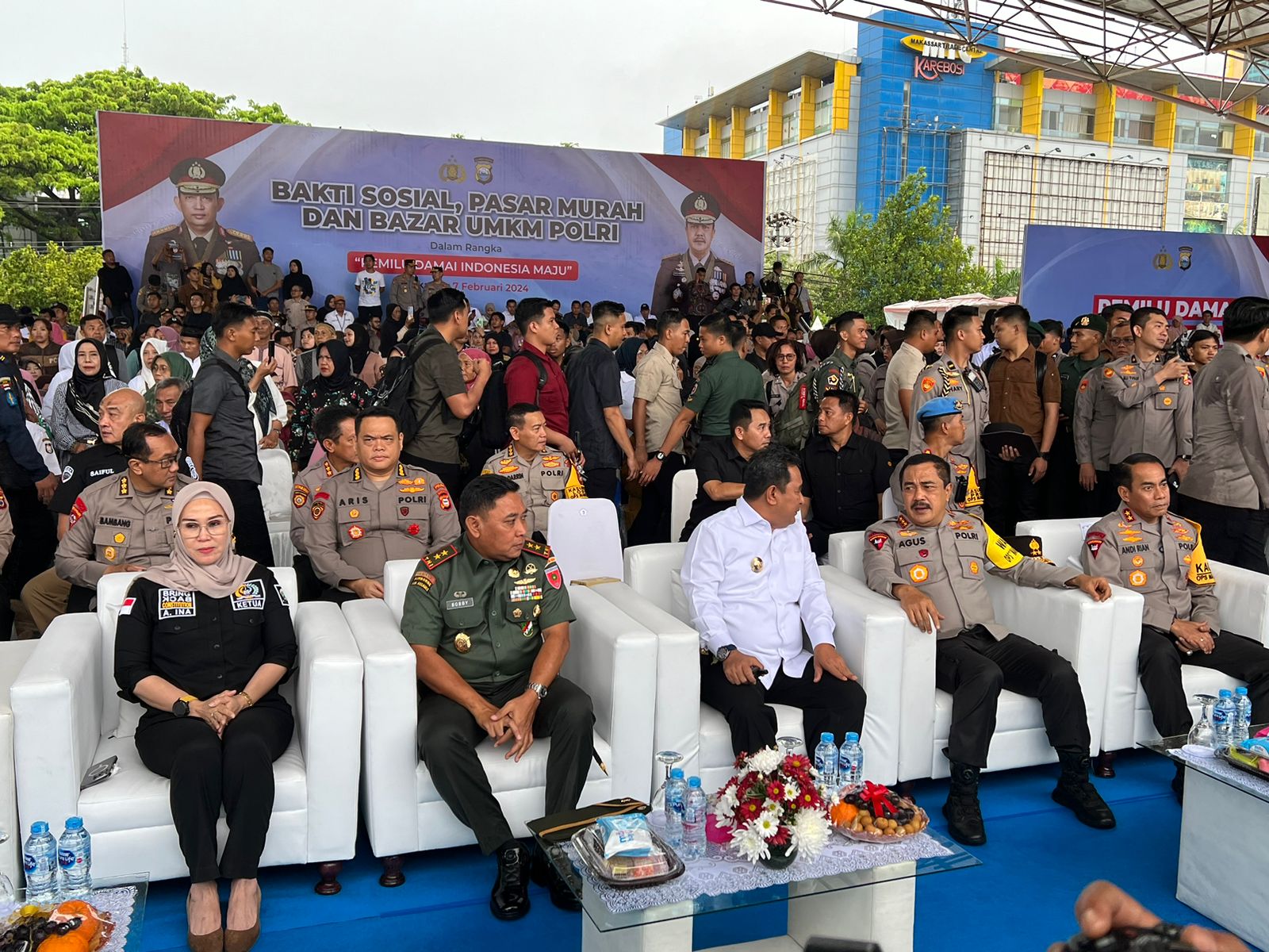 Dihadiri Wakapolri, Ketua DPRD Sulsel Hadiri Pasar Murah Dan Bazar UMKM Pemilu Damai Indonesia Maju