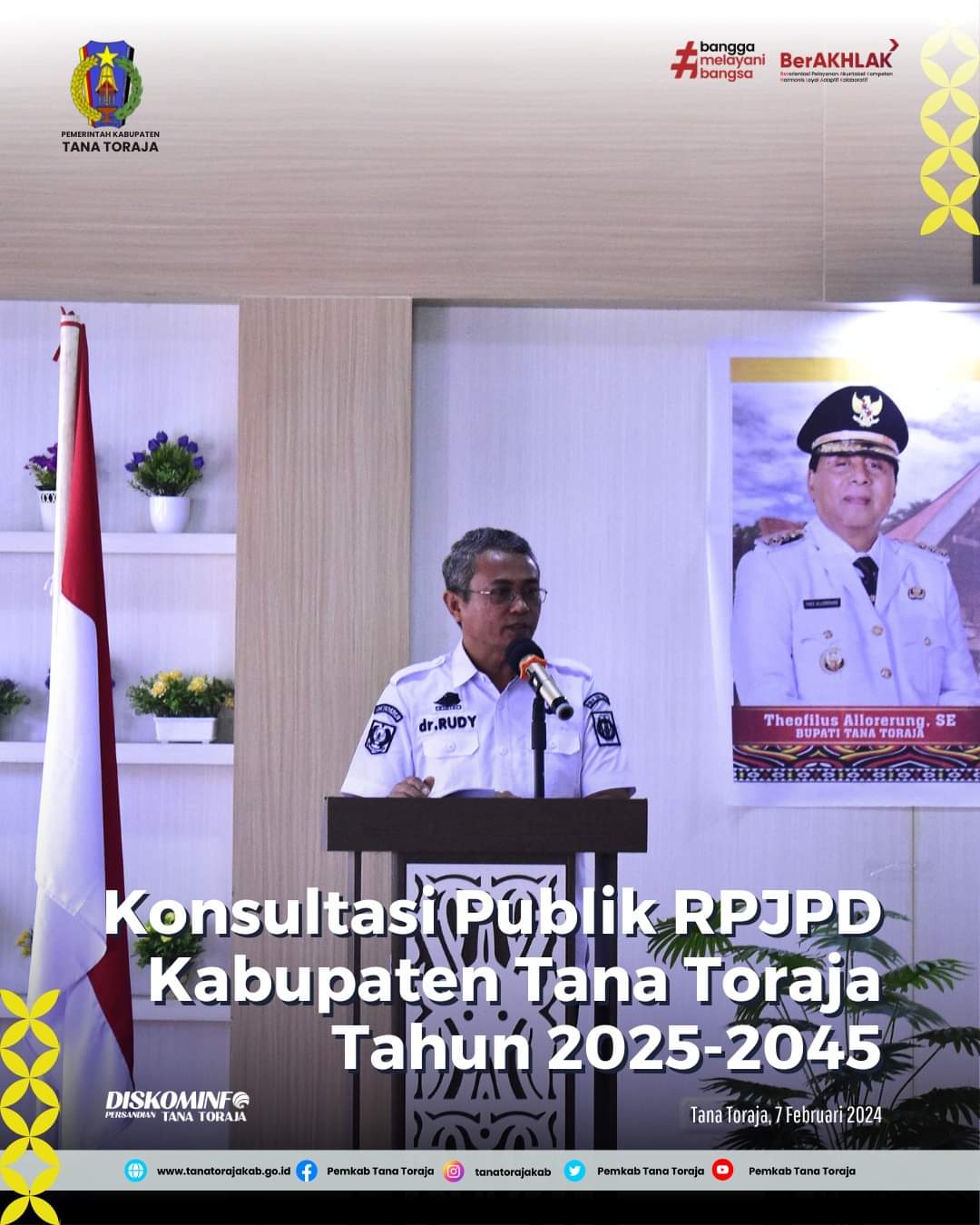 Konsultasi Publik RPJPD Kabupaten Tana Toraja Tahun 2025-2045