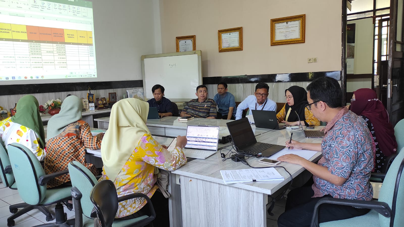 Diskominfo SP Rapat dengan Tim TAPD Pemprov Sulsel Terkait Rasionalisasi Anggaran