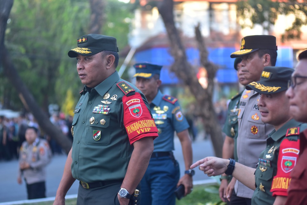 Pangdam XIV/Hsn Selaku Pangkogasgabpad, Melaksanakan PAM VVIP Kunker Presiden RI di Wilayah Sulsel