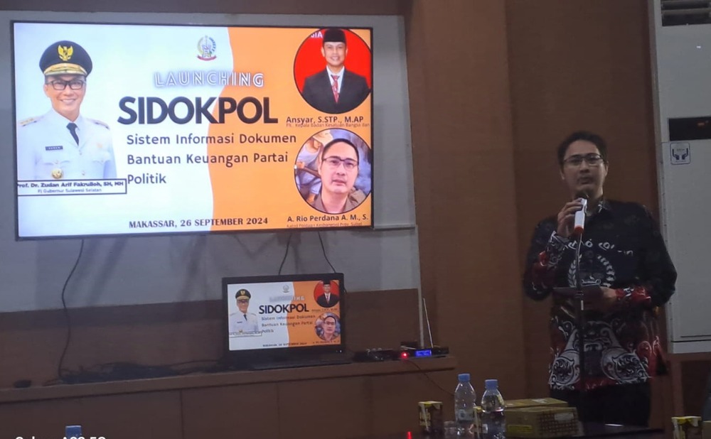 Pertama di Indonesia, Badan Kesbangpol Sulsel Launching Aplikasi Bantuan Keuangan Parpol