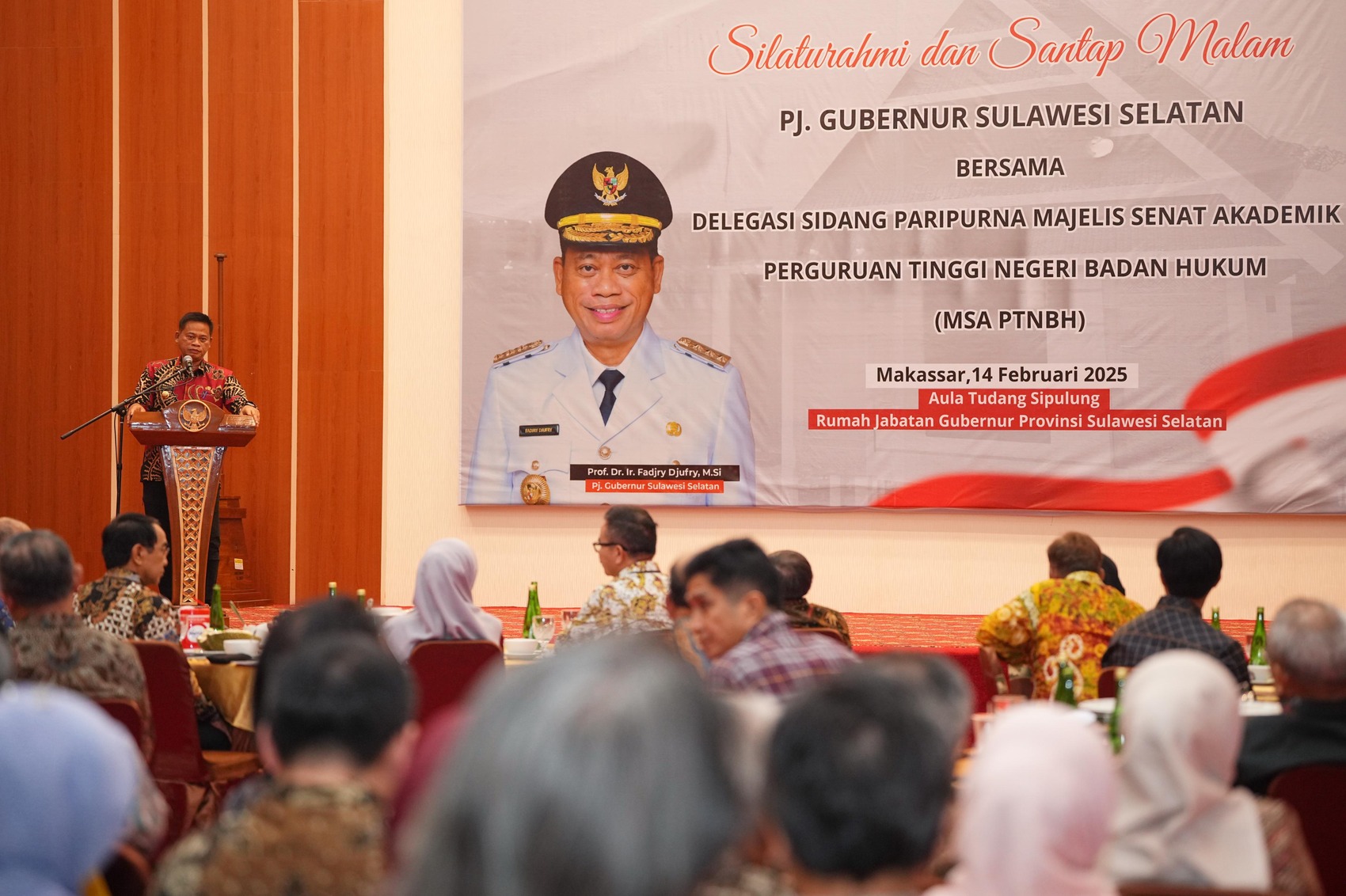 Silaturahmi dengan Delegasi Sidang MSA PTNBH Se-Indonesia, Prof Fadjry Djufry Harap Guru Besar, Rektor, dan MSA Ikut Sukseskan Program Prioritas Presiden Prabowo