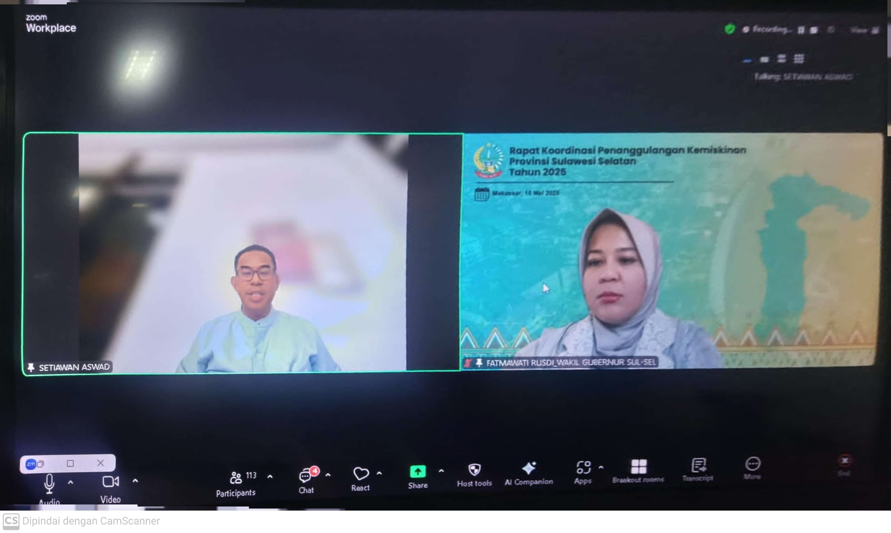 Wagub Sulsel Buka Rakor Strategis Penanggulangan Kemiskinan Provinsi Sulawesi Selatan Tahun 2025