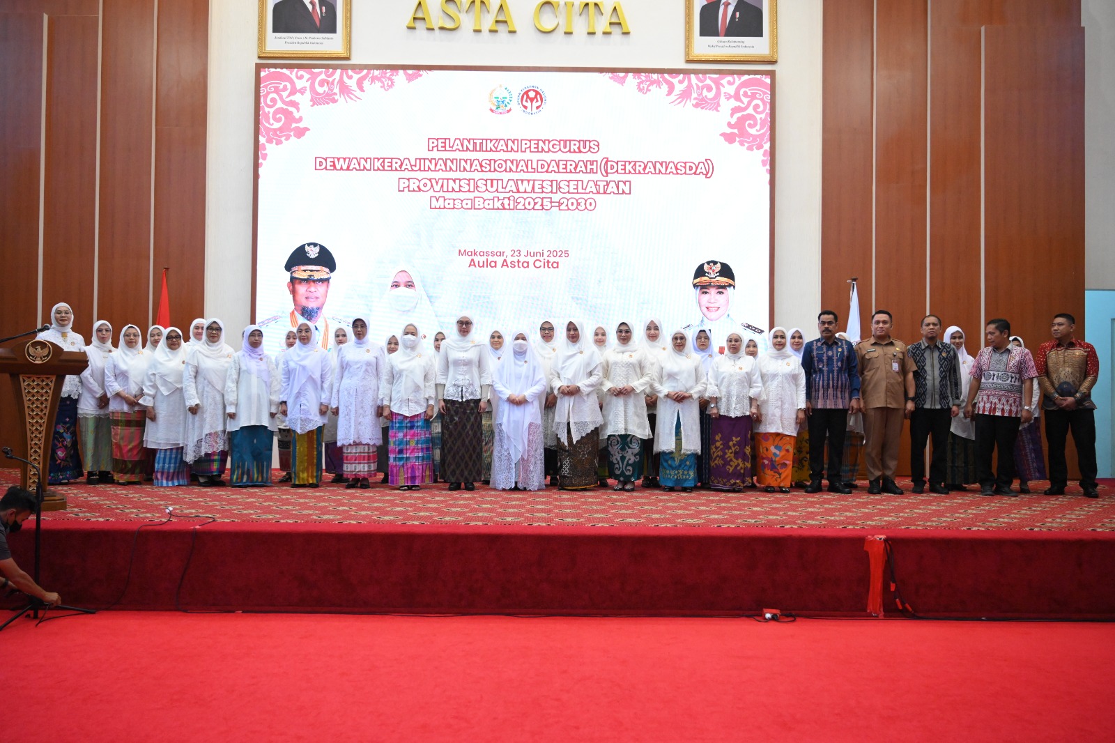 Pelantikan Pengurus Dekranasda Provinsi Sulawesi Selatan Masa Bakti 2025–2030 Resmi Digelar