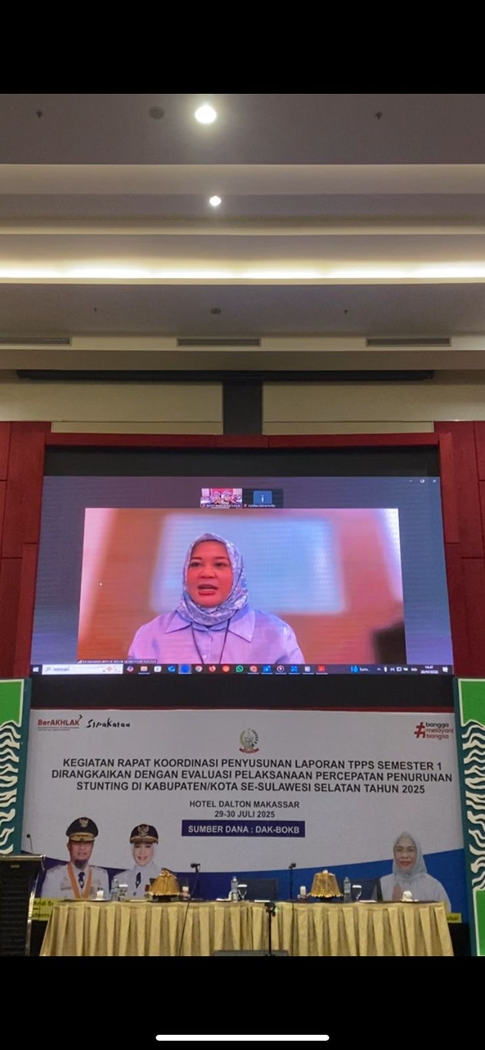 Wagub Fatmawati Pimpin Rakor Penyusunan Laporan Semester I Tim Percepatan Penurunan Stunting