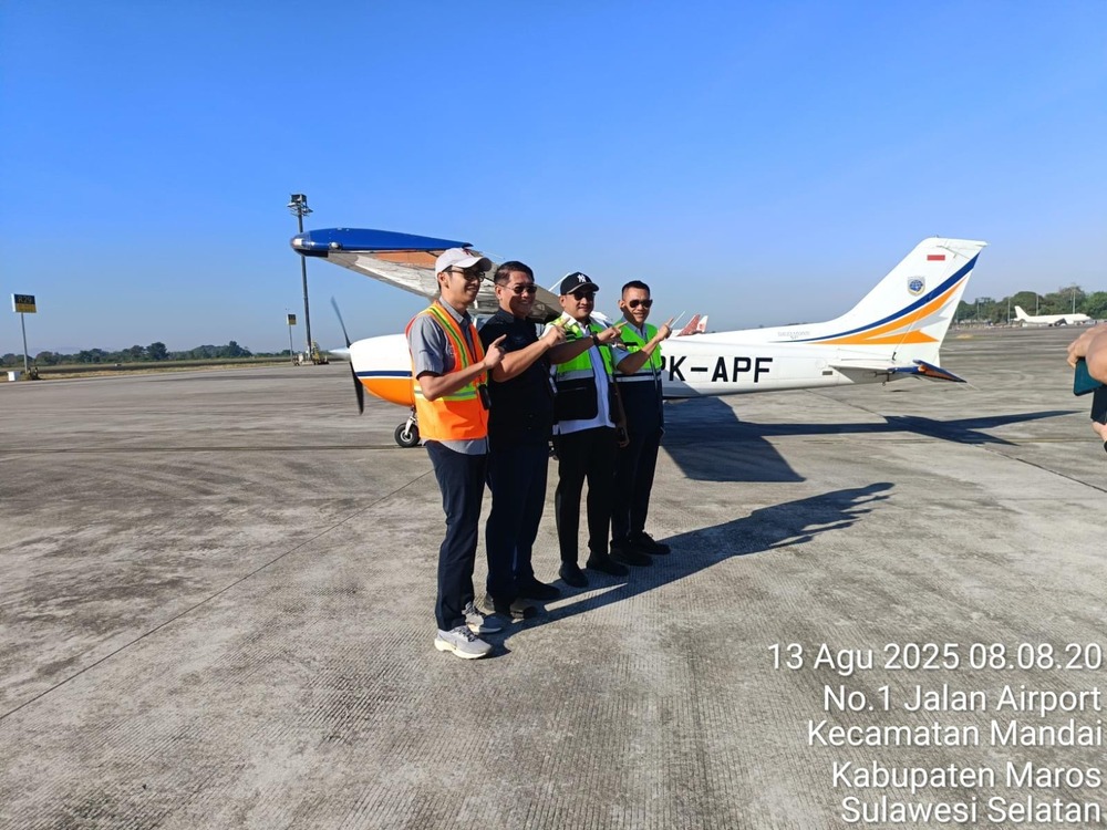 Dishub Sulsel dan API Banyuwangi Tinjau Bandara Arung Palakka dan Potensi Waterbase dengan Pesawat Amfibi