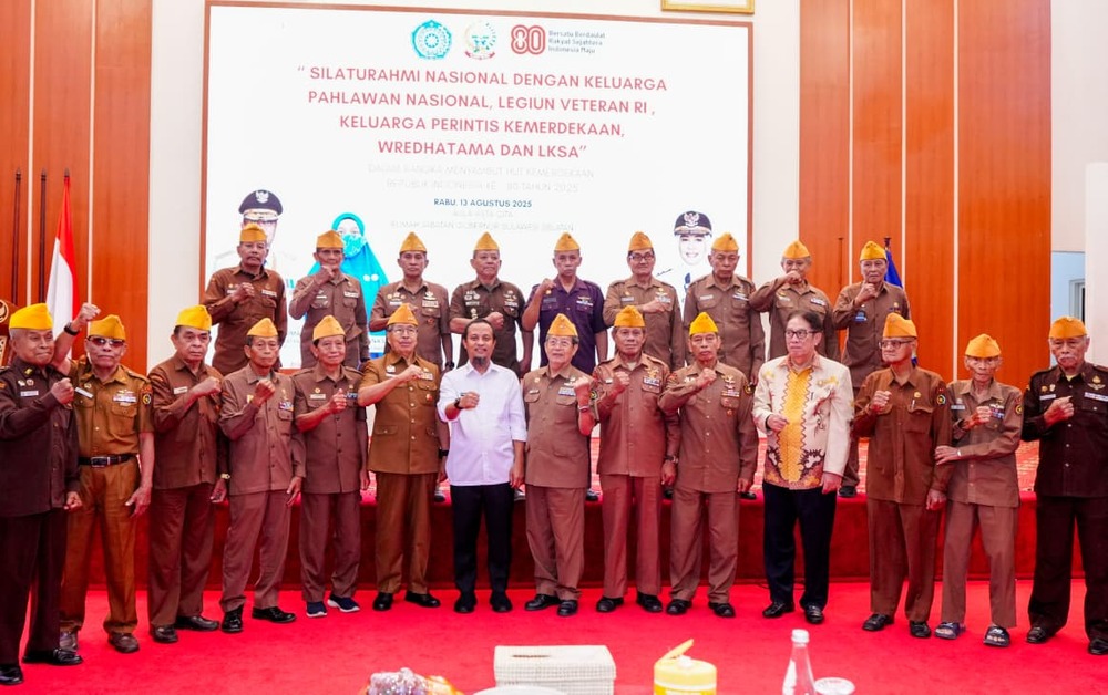 Gubernur Sulsel Silaturahmi dengan Keluarga Pahlawan dan Veteran Pejuang Kemerdekaan RI