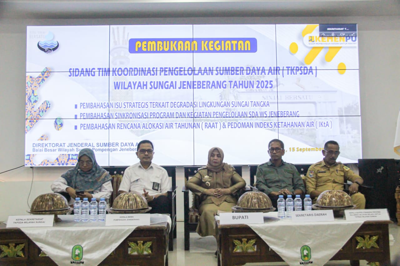 Pemprov Sulsel Perkuat Tata Kelola SDA lewat Sidang TKPSDA