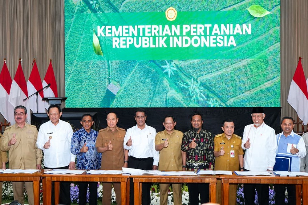 Gubernur Sulsel Hadiri Rakor Hilirisasi Komoditas Prioritas dan Penandatanganan MoU Komitmen Kesanggupan Pemenuhan Data Calon Petani Calon Lokasi