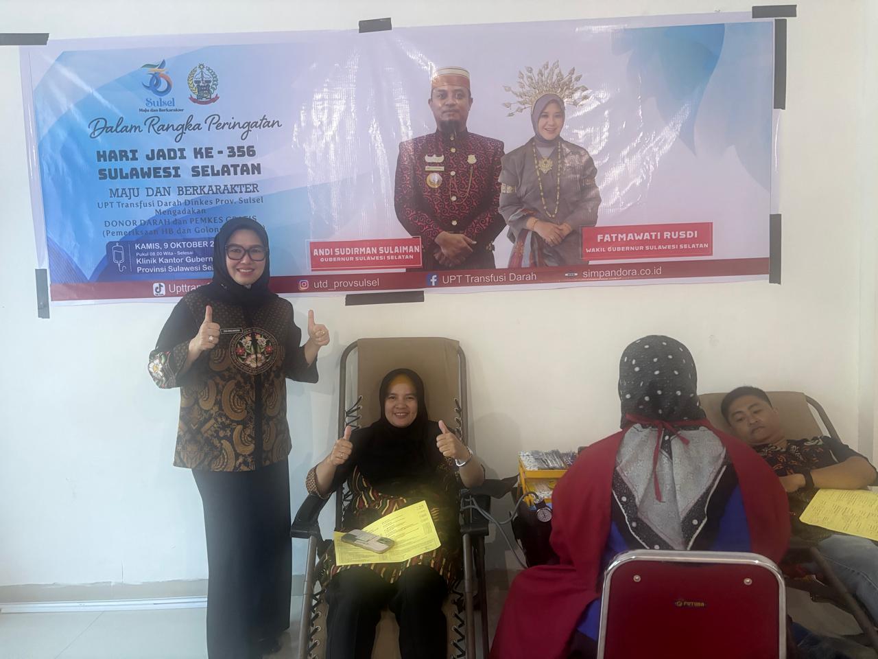 Donor Darah ASN Wujud Kepedulian dan Semangat Hari Jadi ke-356 Sulawesi Selatan