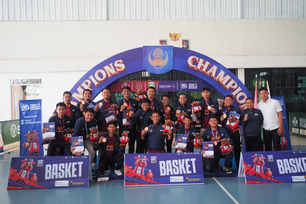 Podium Bahagia: Tim Basket Korpri Sulsel Tutup Pornas XVII dengan Medali Perunggu