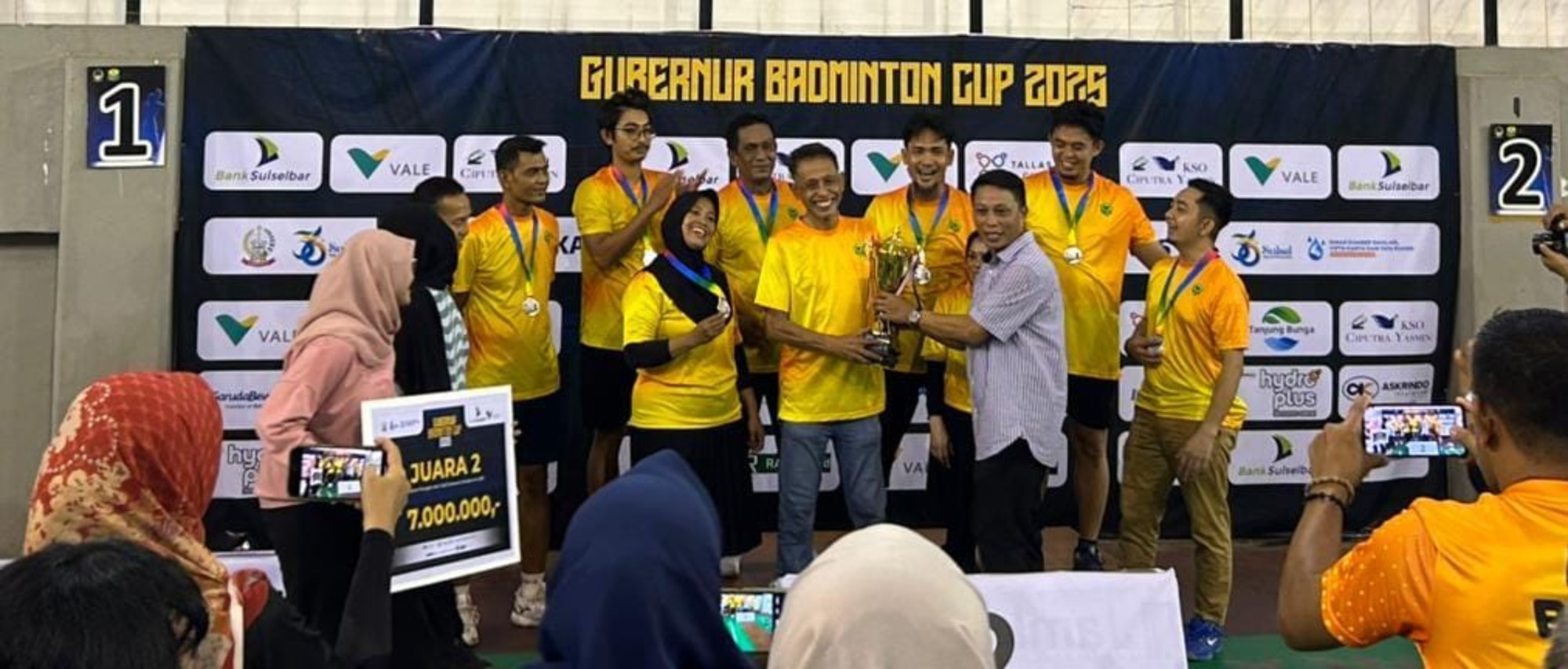 Polda Sulsel Juara Gubernur Badminton Cup 2025, Simbol Sportivitas dan Kolaborasi Lintas Lembaga