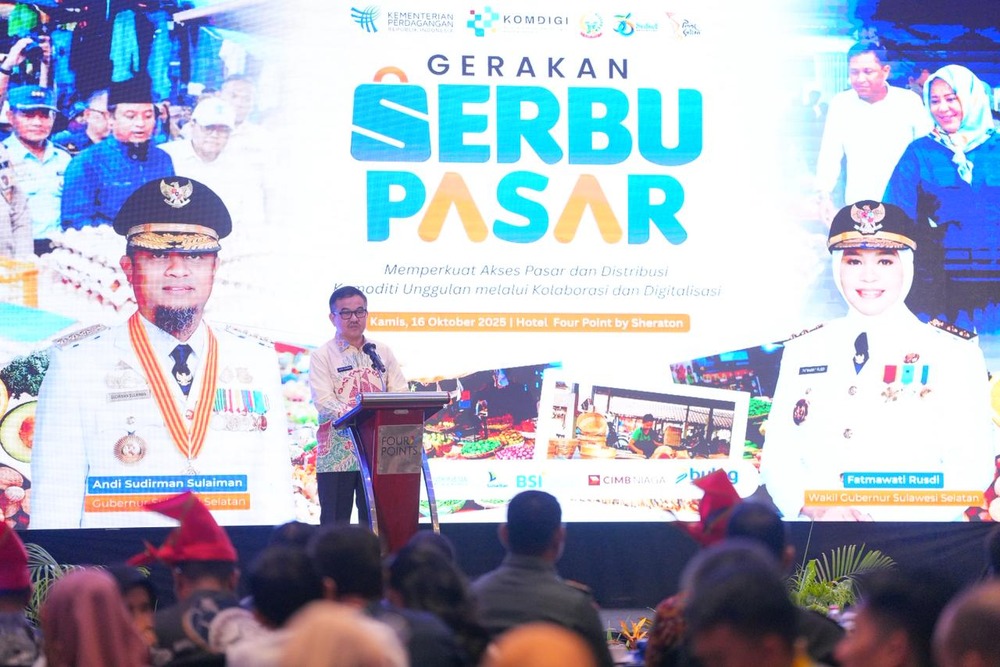 Sekprov Jufri Rahman Resmi Launching Gerakan Serbu Pasar dan Business Matching, Dorong Akselerasi Ekonomi Sulsel
