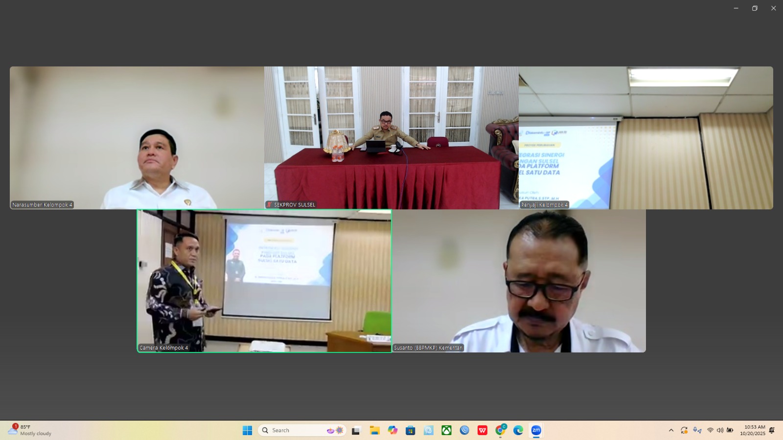 Sekda Sulsel Apresiasi Proyek Perubahan PKN 1 Andi Winarno Eka: Sulsel Satu Data