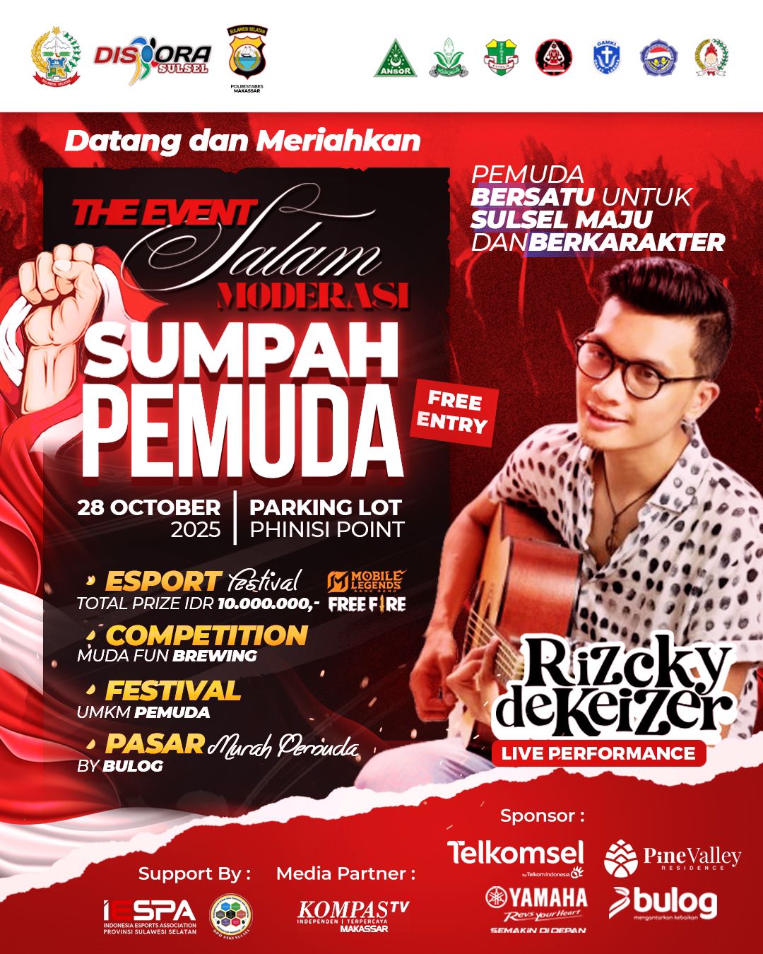 The Event Salam Moderasi Warnai Peringatan Sumpah Pemuda di Sulsel