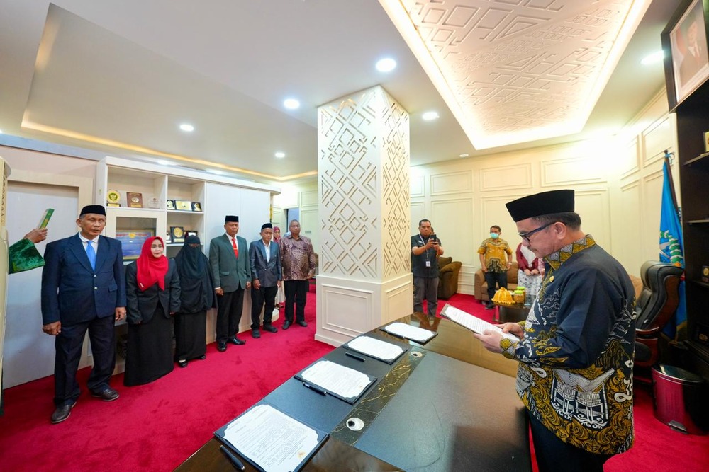 Berdasarkan Keputusan Presiden, Sekda Jufri Rahman Lantik 4 Fungsional Ahli Utama Lingkup Pemprov Sulsel