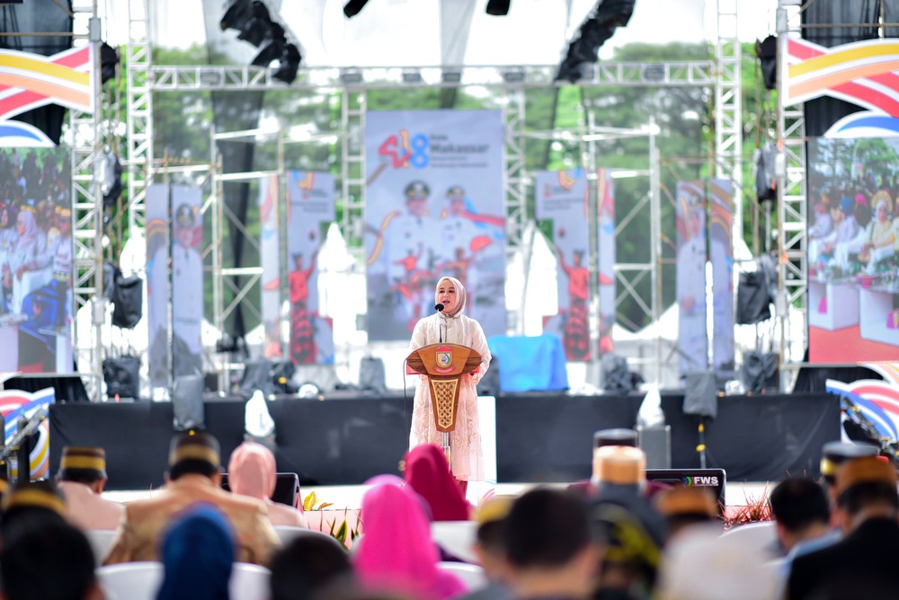 Fatmawati Rusdi Ajak Masyarakat Rajut Harmoni di HUT Makassar ke-418