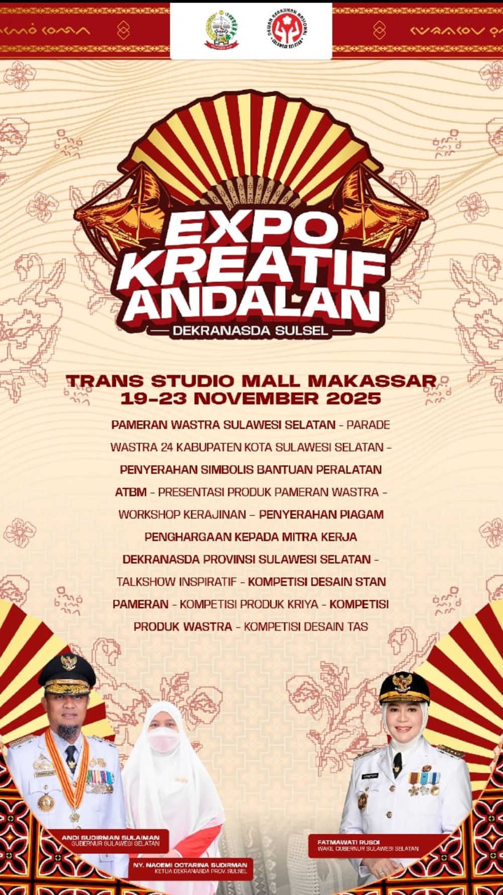 Expo Kreatif Andalan 2025: Wadah UMKM Sulsel Tunjukkan Karya dan Daya Saing ke Pasar Global