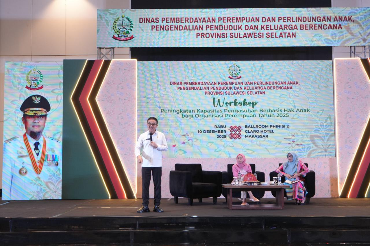Pemprov Sulsel dan DWP Gelar Workshop Pengasuhan Berbasis Hak Anak untuk Perkuat Peran Keluarga