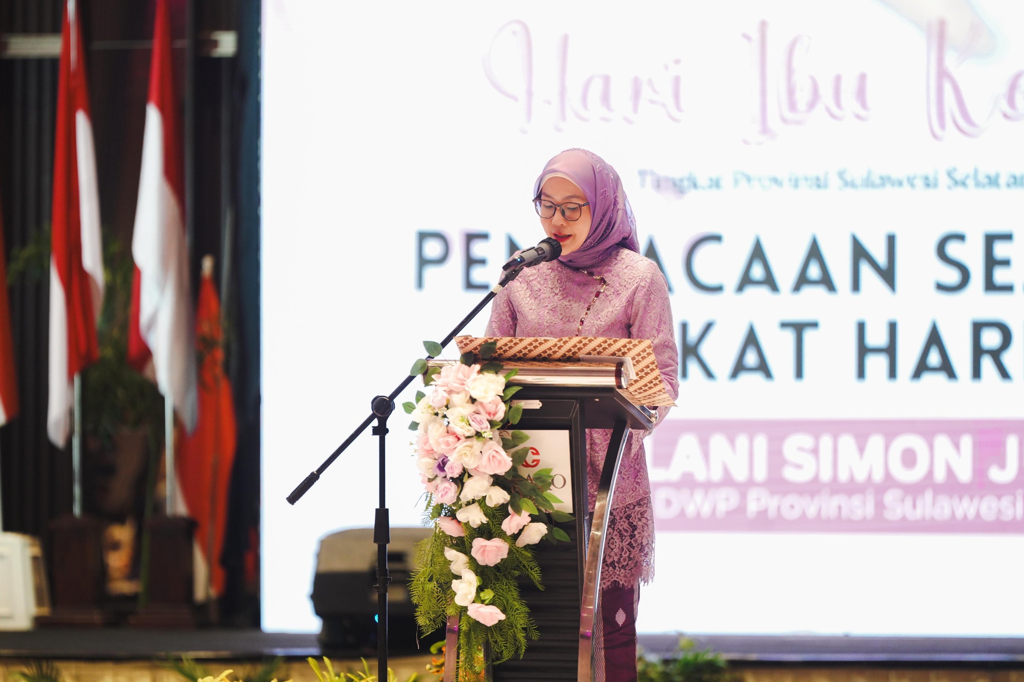 Ketua DWP Sulsel Bacakan Sejarah Perjuangan Perempuan dalam Peringatan Hari Ibu