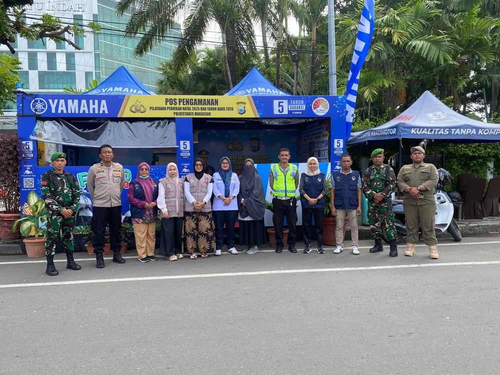 Dinkes Sulsel Siagakan Tim Medis di Pos Terpadu Nataru 2025-2026