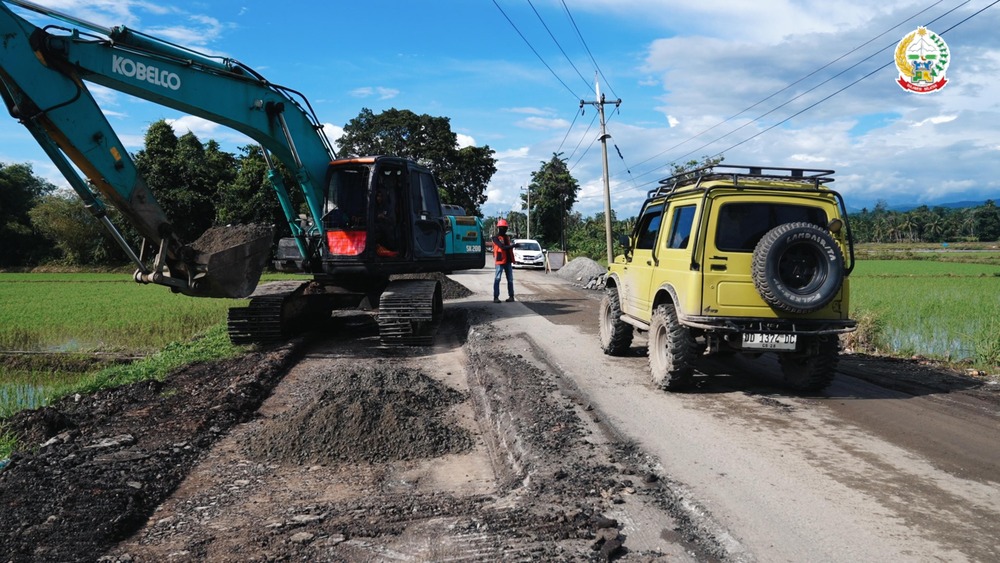 Perbaikan Rekonstruksi Ruas Paleteang–Malimpung–Batas Enrekang, Warga Pinrang Sambut Antusias