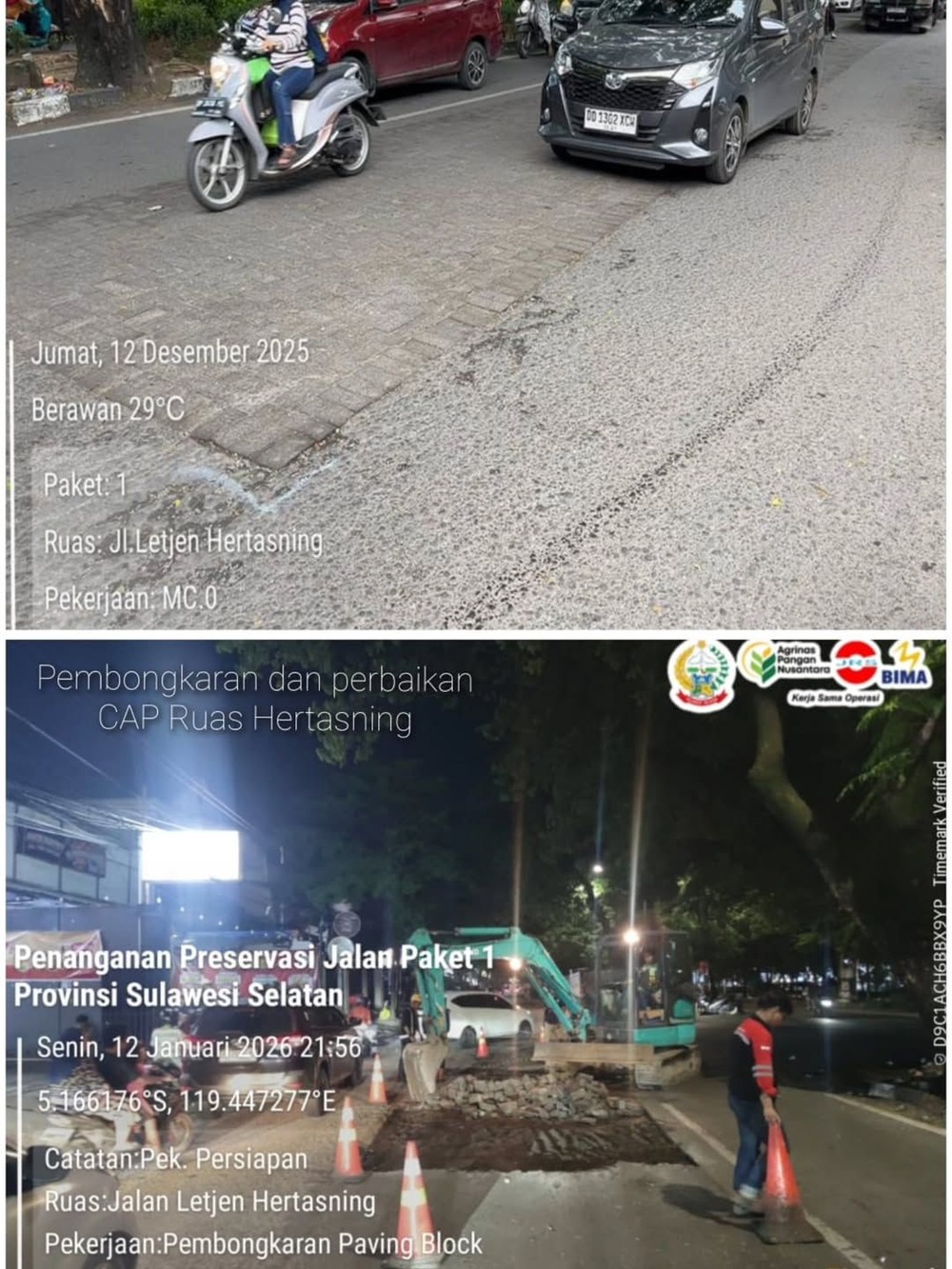 Progres Preservasi Jalan Hertasning Makin Nyata, Gubernur Sulsel: Kami Mohon Maaf Jika Arus Lalu Lintas Terhambat