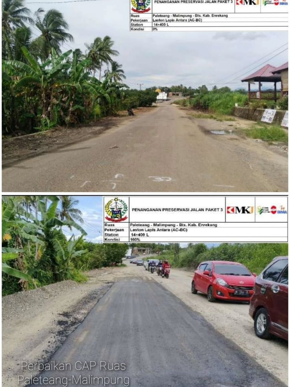 Preservasi Jalan Paket 3 Ruas Paleteang–Malimpung Enrekang Dikebut, Gubernur Sulsel: Doakan Berjalan Lancar dan Hasilnya Maksimal