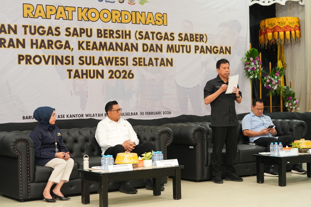 Pemprov Sulsel Pastikan Harga Pangan Terkendali Lewat Satgas Sapu Bersih