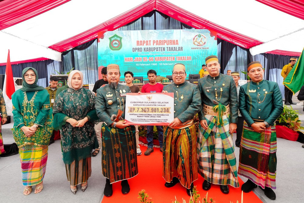 Kado 66 Tahun Takalar dari Gubernur Andi Sudirman, Infrastruktur Jalan hingga Bantuan untuk Rakyat