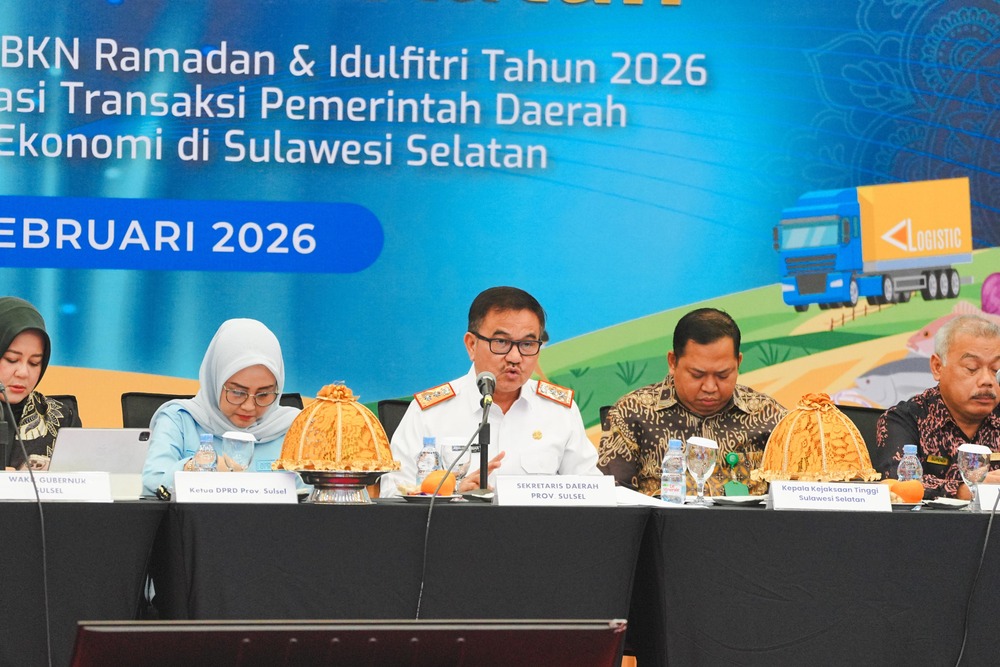 Sekda Sulsel Paparkan 11 Poin Strategis HLM TPID–TP2DD Jelang HBKN Ramadan 2026