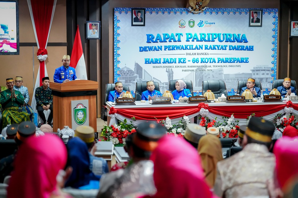 Di Hari Jadi ke-66, Gubernur Sulsel Dorong Parepare Jadi Motor Pertumbuhan Wilayah Tengah Sulsel